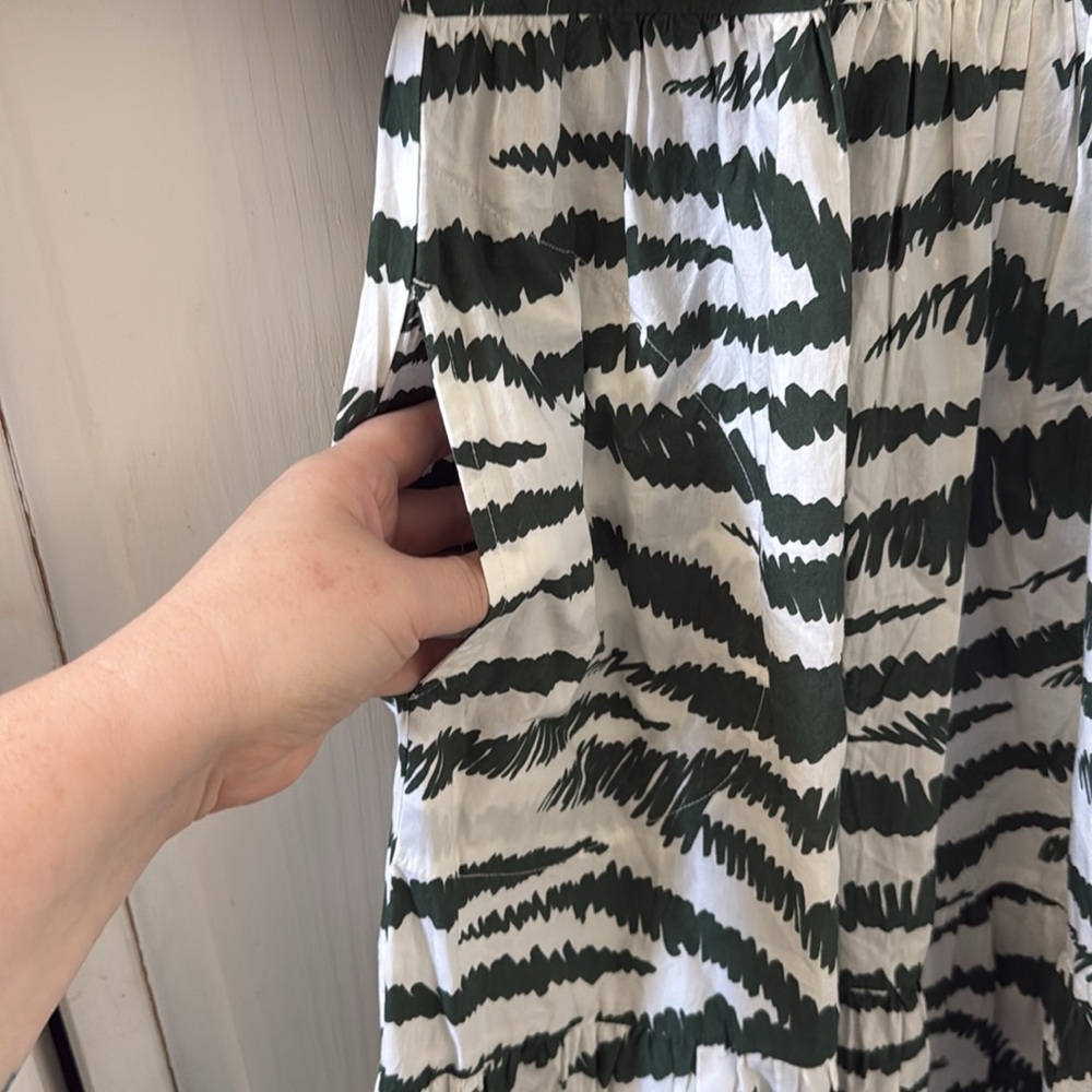 Oliphant Zebra Print Maxi Dress - Green - Picture 5 of 9